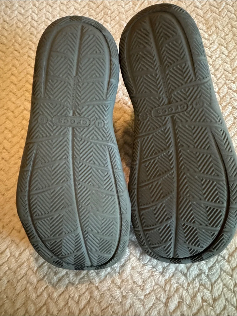 CROCS‎ Men’s Grey Swiftwater Wave Sandals Size 5